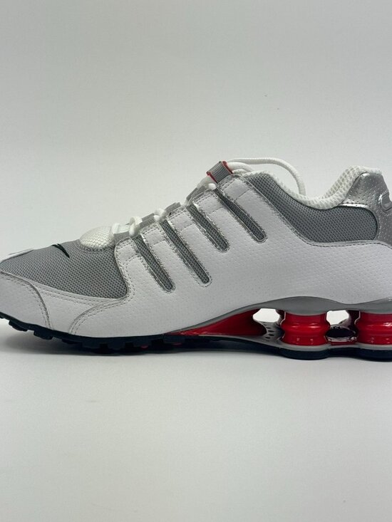 Nike Shox NZ \'White Red Metallic Silver\' 378341-104 Multi Size main image 5